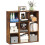 Homcom HOMCOM 9 Cube Storage Cupboard Bookcase Bookshelf Home Office, Rustic Brown 2