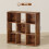 Homcom HOMCOM 9 Cube Storage Cupboard Bookcase Bookshelf Home Office, Rustic Brown 3