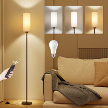 LED Floor Lamp 3 Color Dimmable Modern Reading Light Remote Control UK