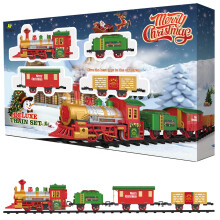 Deluxe Train Set Around Christmas Tree Track Toy Lights Musical Party