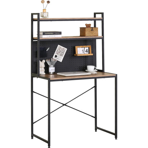 3 Tier Study Table Office Desk With Storage Computer Home Gaming