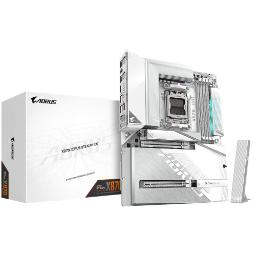 Gigabyte Gigabyte X870 AORUS STEALTH ICE AM5 DDR5 ATX M.2 PCIe USB Type-C
