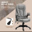Vinsetto Vinsetto Office Chair w/ Heating Massage Points and Lumbar Support Grey 5