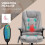 Vinsetto Vinsetto Office Chair w/ Heating Massage Points and Lumbar Support Grey 4