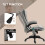 Vinsetto Vinsetto Office Chair w/ Heating Massage Points and Lumbar Support Grey 6