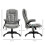 Vinsetto Vinsetto Office Chair w/ Heating Massage Points and Lumbar Support Grey 3