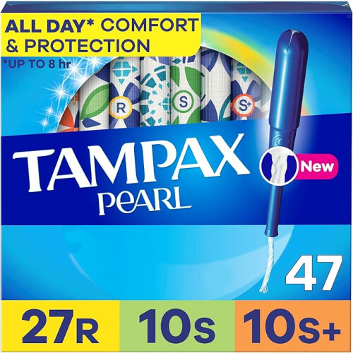 Tampax Pearl Tampons Trio Pack, with LeakGuard Braid