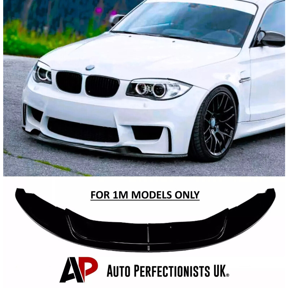 For Bmw 1M E82 Coupe Front Splitter Spoiler Lip Body Kit M Performance Black 5061072667121