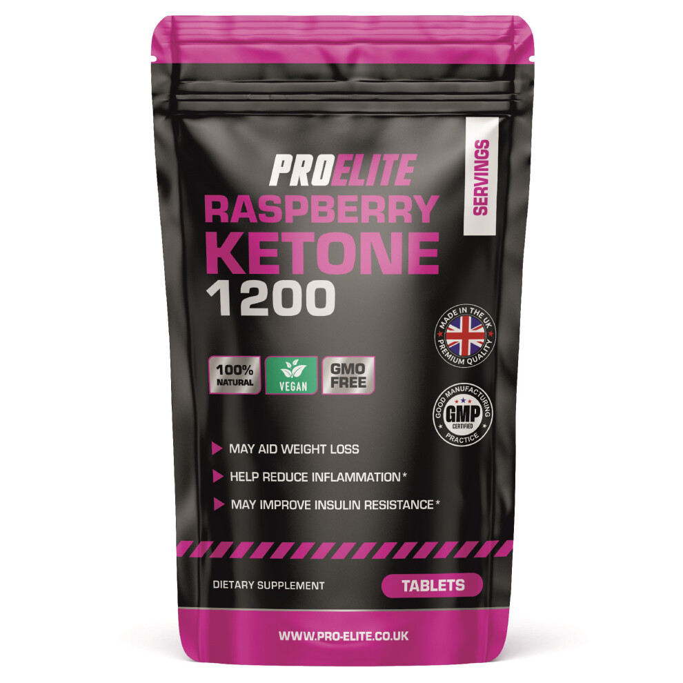Proelite (60 Tablets) Raspberry Ketone Weight Loss Diet 1200Mg Tablets