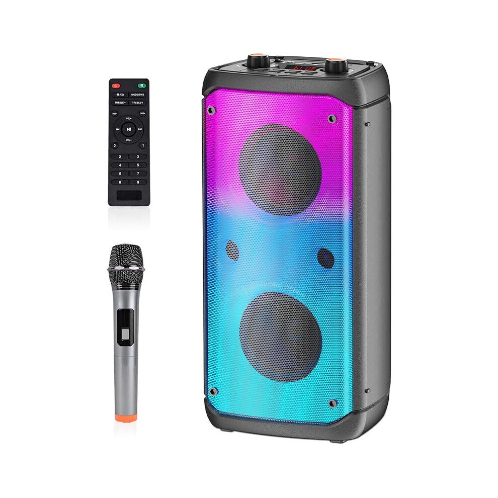 Tamproad Bluetooth Speaker, 80W Peak Wireless Tws Portable Outdoor Party Speakers With Subwoofer 898754321232