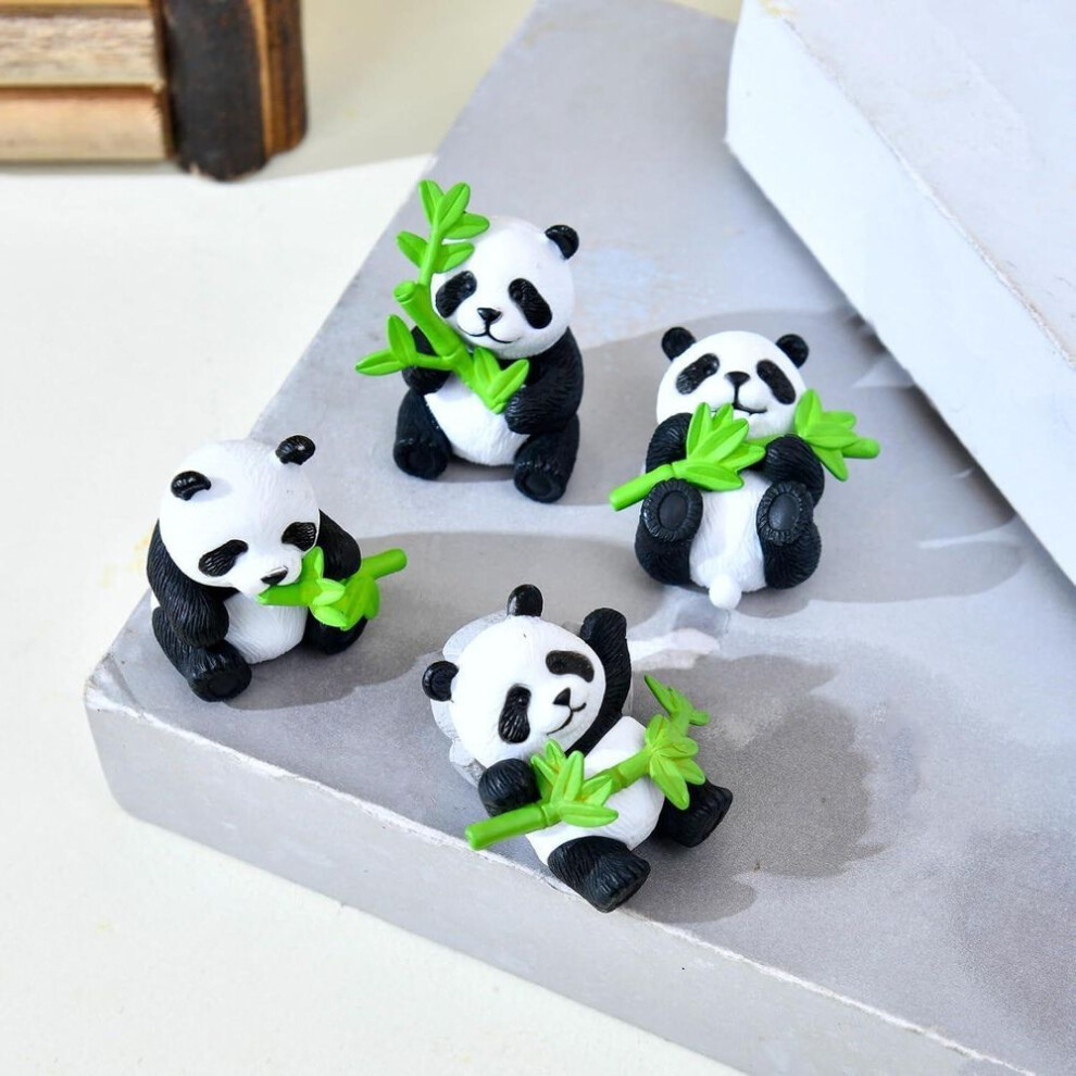 Panda Set Combo Of 4 For Table Home Decor, Valentine Panda Miniature Unique Gifts