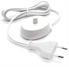 Oral-B ToothBrush Adapter Charging Base Charger Dock EU 2 Pin Cord Brush White