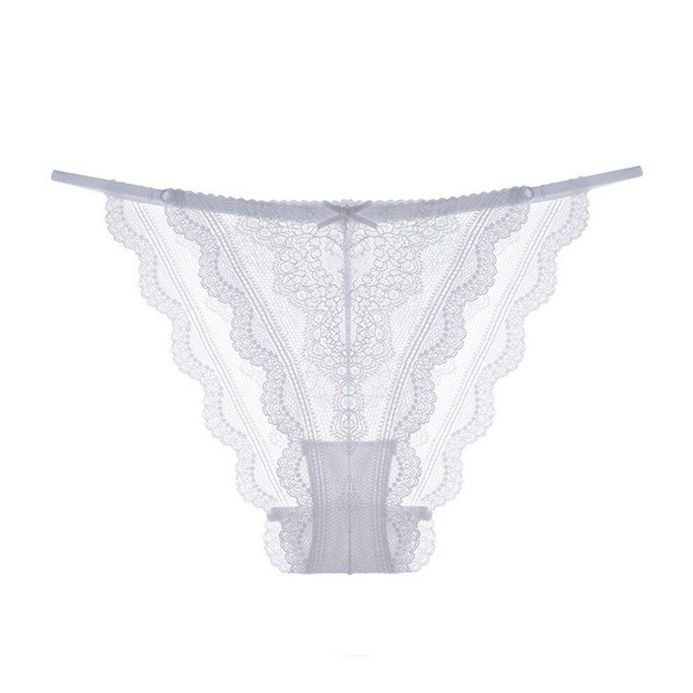 (white, S) Women Briefs Sexy Panties Thin Belt Full Lace Thin Underpant Breathable Comfortable Ladies Panties Large Backless Matching Panties Thong