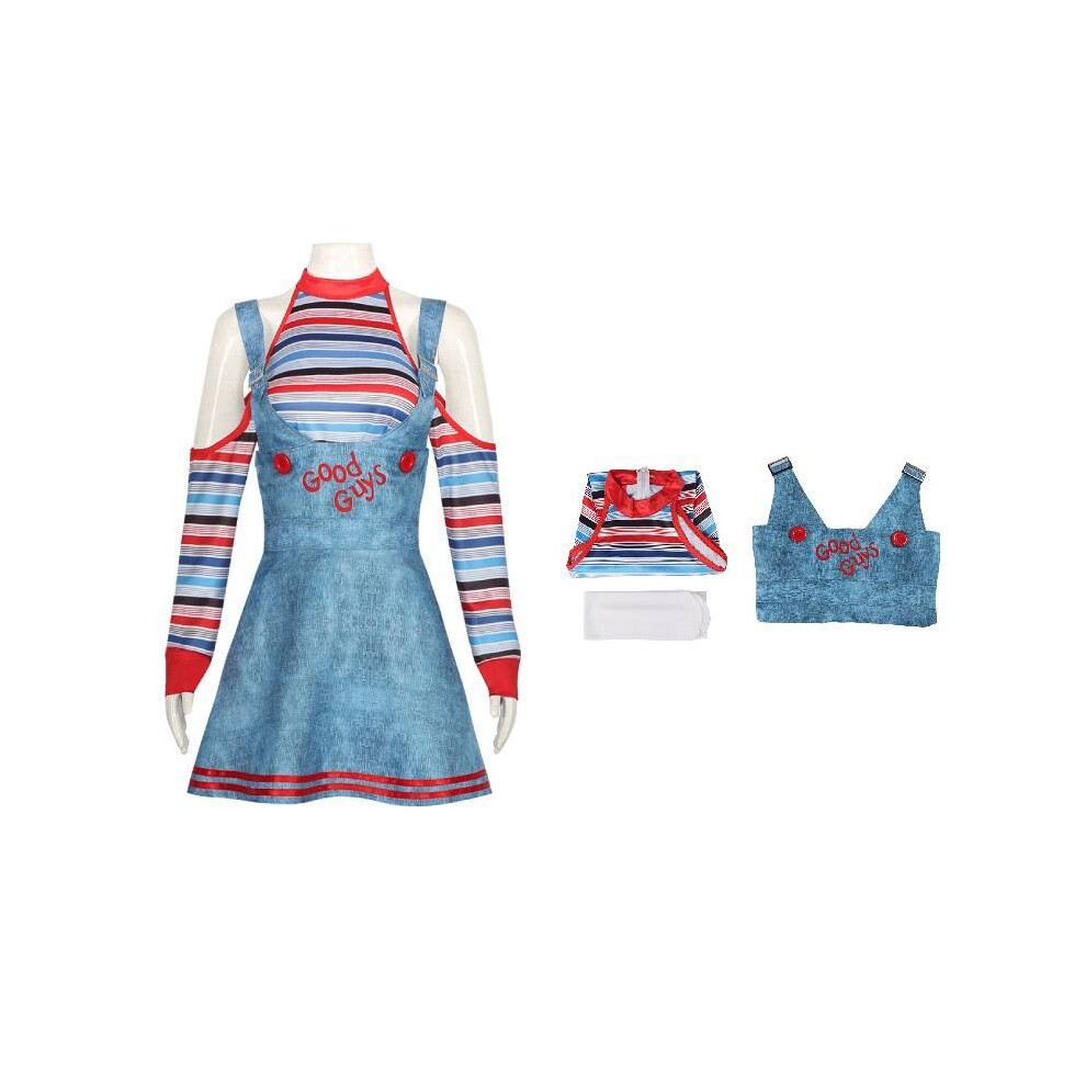 (S)Halloween Navidad NiñOs Jugar Chucky Disfraz CóModo Anime Ropa-image