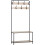 Clothes Hat Coat Rack with Shoe Storage Bench 7 Hooks Hanging 4