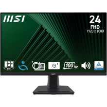 MSI PRO MP245G 24 Inch FHD Monitor 100Hz 1ms Response Time IPS Panel VESA Mount Eye Care Black