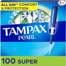 Tampax Pearl Tampons Super Absorbency,With Leakguard Braid