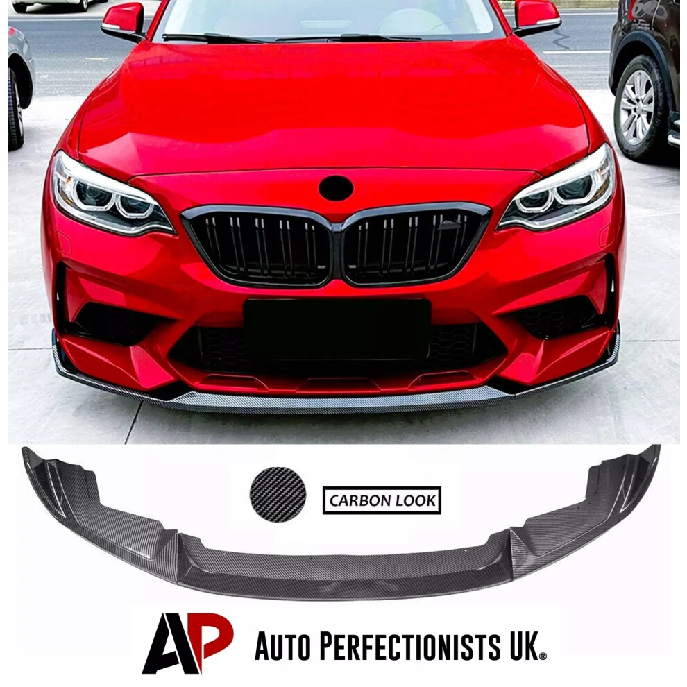 For Bmw M2 F87 Front Splitter Spoiler Lip M Sport Performance Kit 16-21 5061072663901
