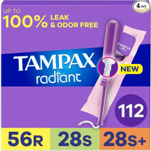 Tampax Radiant Tampons Multipack, with LeakGuard Braid