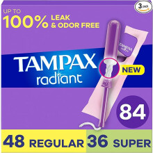 Tampax Radiant Tampons Multipack, with LeakGuard Braid