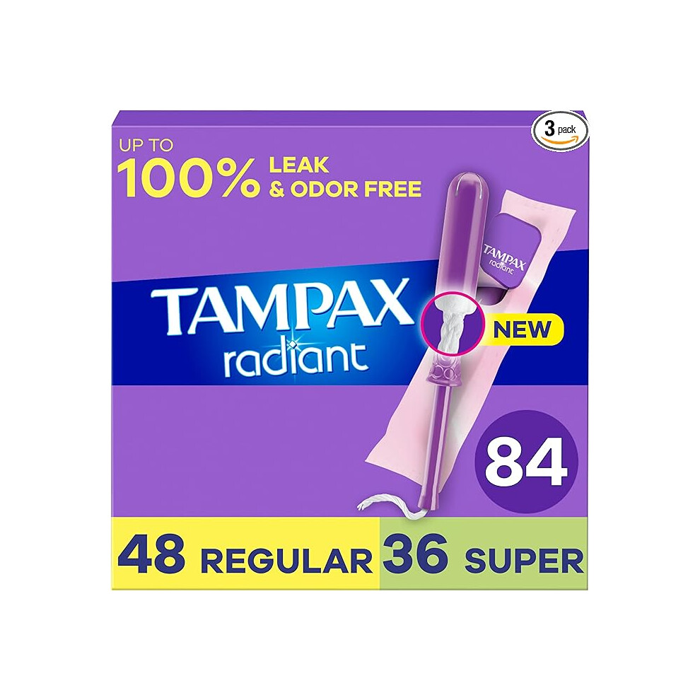 Tampax Radiant Tampons Multipack, with LeakGuard Braid