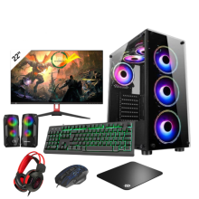 (Full Set Up) Fast Gaming Intel i5 16GB RAM 1TB HDD& 128GB SSD GT730 4GB 22" Monitor PC Bundle & Speaker