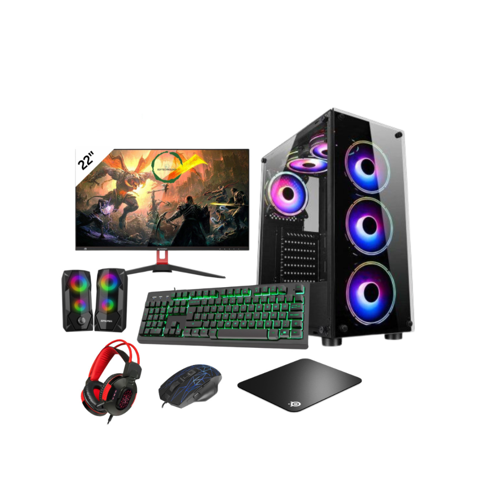 Computek (Full Setup) Fast Gaming Intel Corei5 16Gb Ram 1Tb+128Gb Ssd Gt730 4Gb