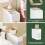 Mesa de Cabeceira SoBuy 3 Compartimentos Branco e Madeira 7