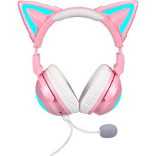 Axent Wear Cat Ear Headphones Pink Edition (Bluetooth + Wired)