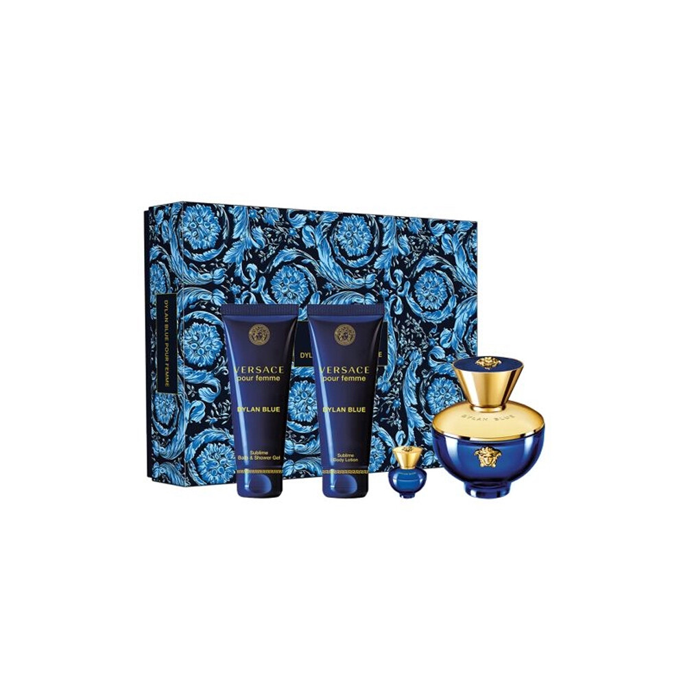 Versace Dylan Blue Pour Femme Eau de Parfum 100ml Spray Gift Set