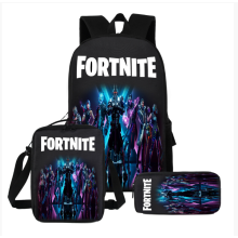 (1) Fortnite Game School Bag Backpack Lunch Bag Pencil Case 3PCS