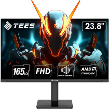 Tees 24 inch FHD Monitor, 165Hz NTSC 72% 1080P Desktop Screen with Speaker, Gaming MNT HDMI DP USB Free Flicker Blue Light Filter