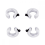 4pcs SBR20 Linear Rail Stop Collars Aluminum Alloy 5