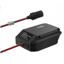 DC 18 V auf 12 V Step-Down-Konverter, kompatibel mit Makita 18 V Akku, Power Wheels Akkuadapter, Zigarettenanzünder