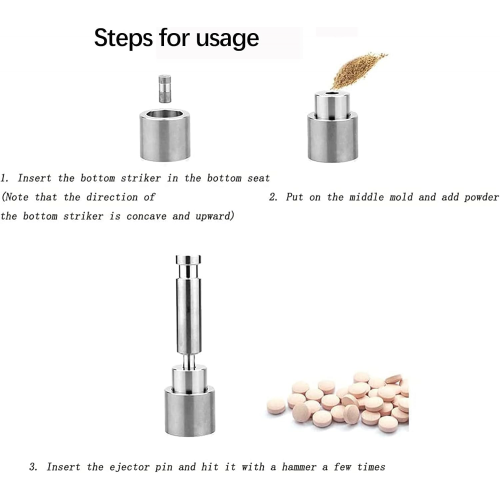 Handmatige tabletpersmachine voor het snijden van pillen (10 mm) 1