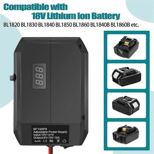 Μετατροπέας βηματισμού DC 18v σε 12v συμβατός με μπαταρία Makita 18v, προσαρμογέας μπατα 1