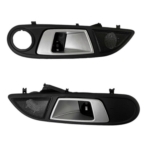 1Pair Car Front Inner Door Handle Pull for Ford Fiesta LHD Black