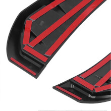 2pcs Car Mudguard Side Cover Air Vent Trim Glossy Black Exterior Accessories Universal for Car