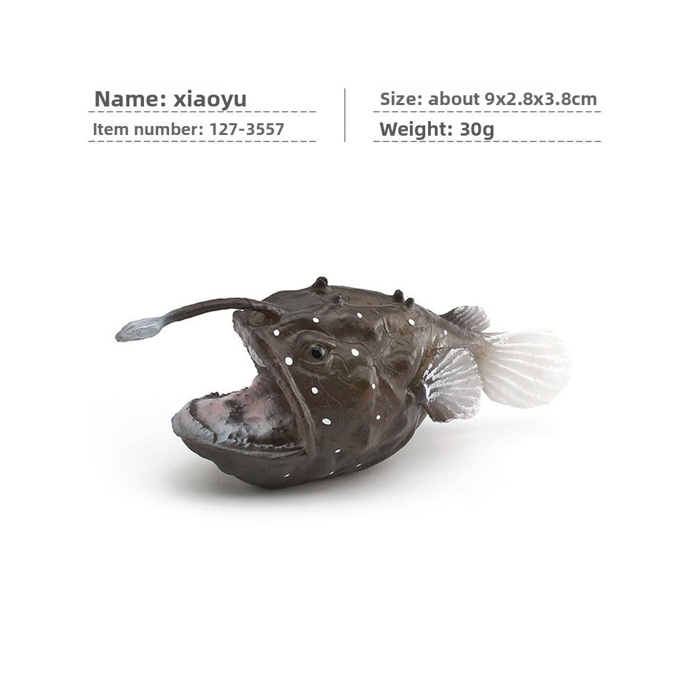 (Anglerfish Small)Simulé pingouin cerf ours polaire béluga baleine sauvage océan polaire modèle animal