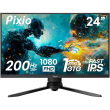 Pixio PX248 PRO V2 24 inch 200Hz Refresh Rate FHD 1080p Resolution Fast IPS Panel 1ms GTG Response Time Gaming Monitor