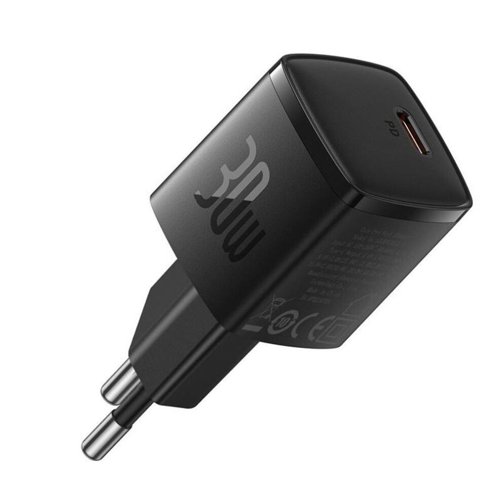 (black) Baseus Cube Pro Fast Charger 30w Type-c Charger For Iphone Xiaomi