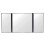 Car 3 Sections Folding Vanity Mirror Adjustable Car Sunshade Mirror 1
