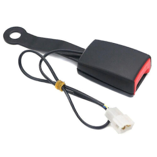 Car Front Seat Belt Buckle Socket Camlock Plug Connector Warning Cable(1pcs,black)