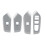 Car Window Glass Switch Frame Panel Trims for Silver 1
