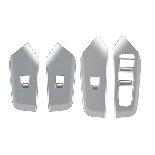 Car Window Glass Switch Frame Panel Trims for Silver