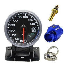 (Watermeter past op 34 mm) Auto-interieur Dragon 60 mm 2,5 inch stappenmotorwijzer Auto-watertemperatuurmeter
