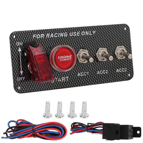Motorstartknapp för fordon 12V 40A universal plug and play 1