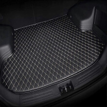 (D Zwart-beige)Compatibele mooie leren kofferbakmat voor Benz SLK Sports Sportwagen (R172) 2011-2020,