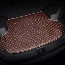 (E Coffee) Hermoso revestimiento de maletero de cuero compatible con Citroën C1 II (5 puertas) Hatchback