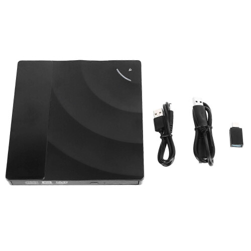 Extern CD DVD-enhet USB 3.0 Typ C Plug and Play Optisk diskenhet för Windows för Linux för OS X 1